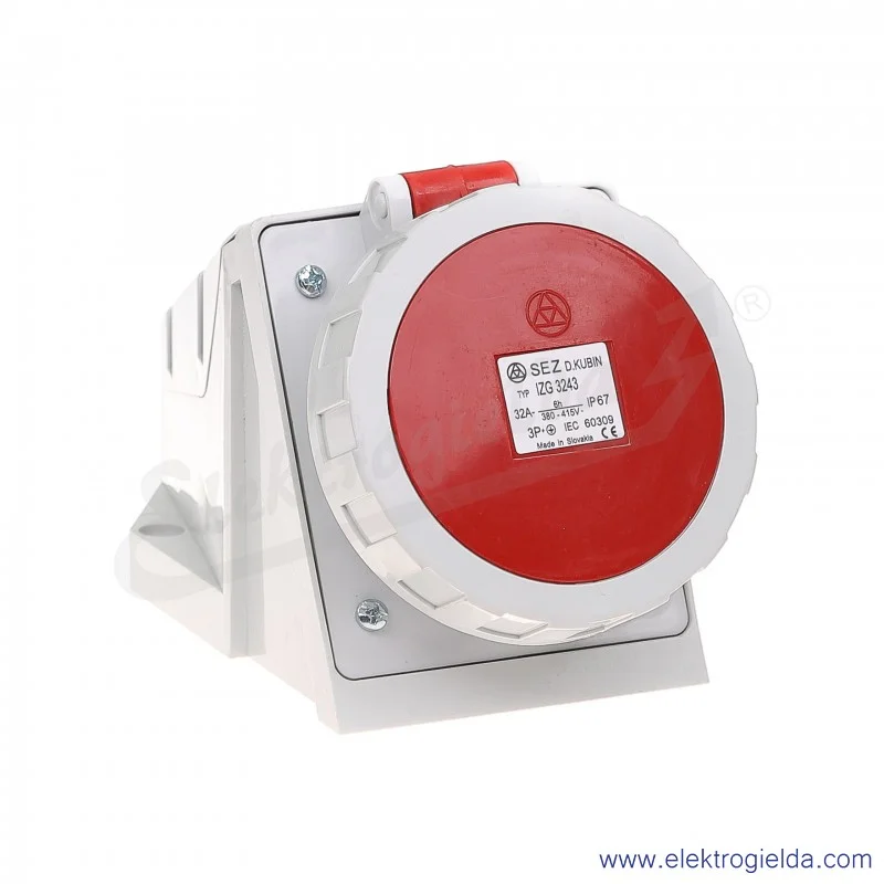 Gniazdo stałe 4x32A 3P+PE