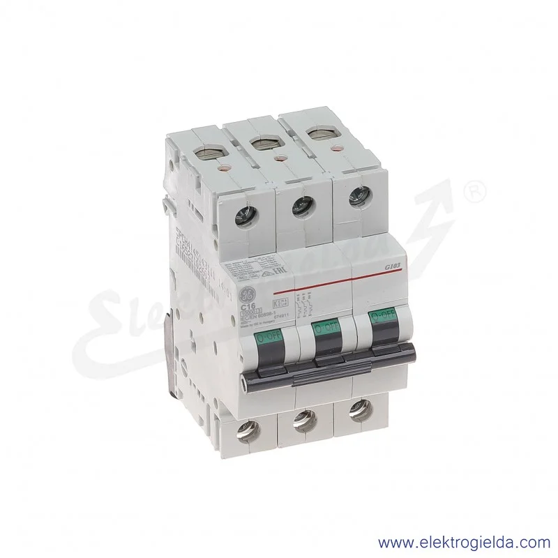 Wyłącznik nadprądowy G103C16 3P AC 10kA
