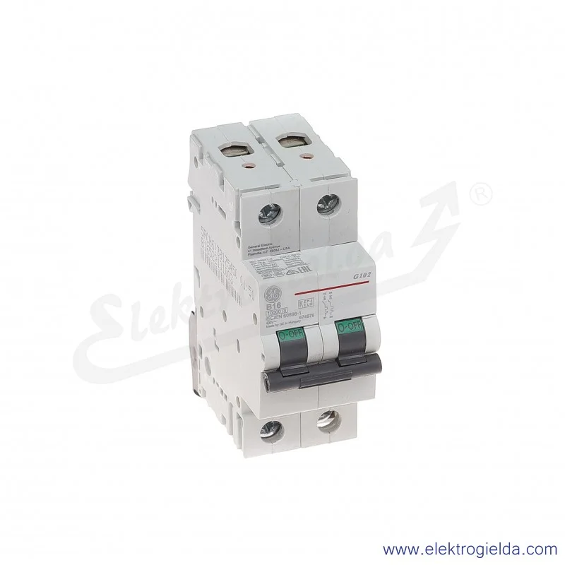 Wyłącznik nadprądowy G102B16 2P AC 10kA