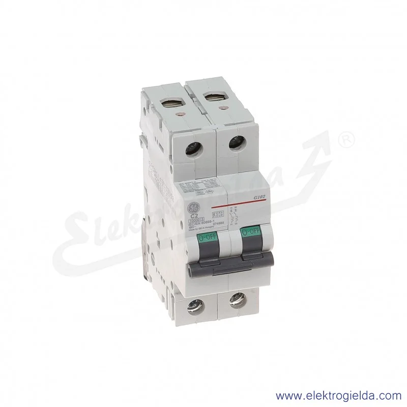 Wyłącznik nadprądowy G102C02 2P AC 10kA