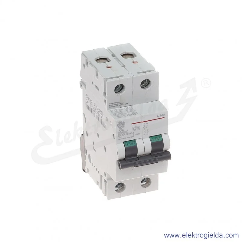 Wyłącznik nadprądowy G102C04 2P AC 10kA