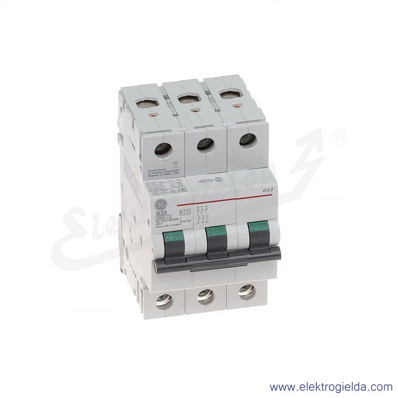 Wyłącznik nadprądowy G63B20 3P AC 6kA