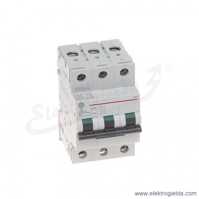 Wyłącznik nadprądowy G63C01 3P AC 6kA