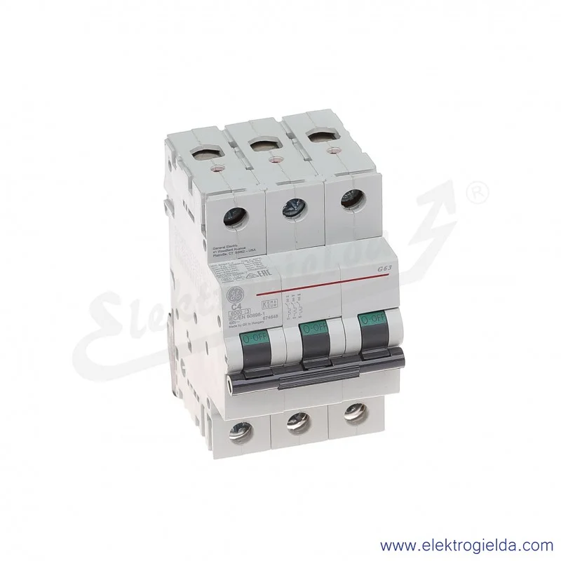 Wyłącznik nadprądowy G63C04 3P AC 6kA