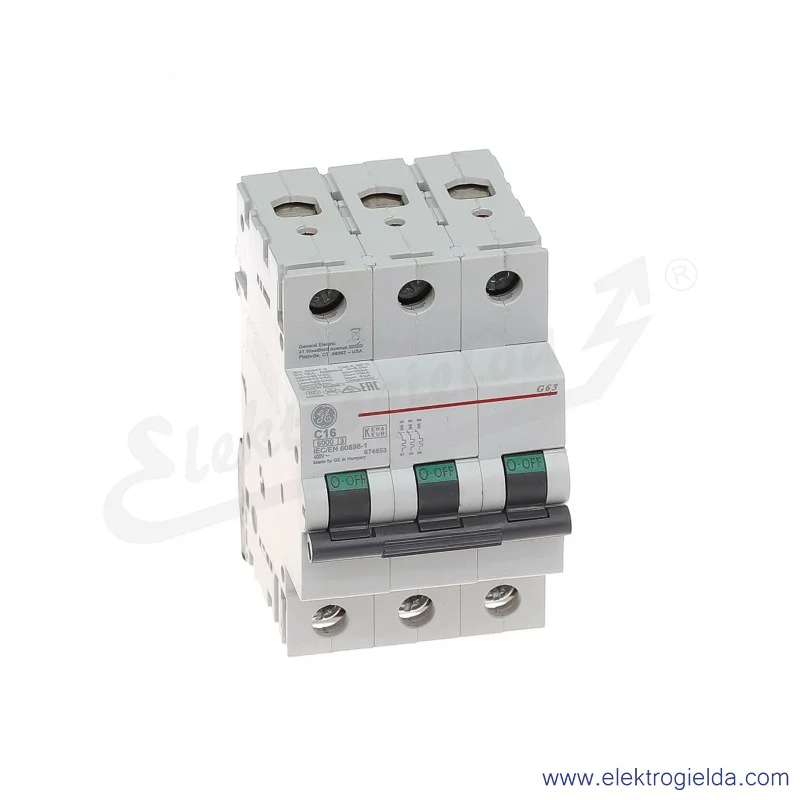Wyłącznik nadprądowy G63C16 3P AC 6kA