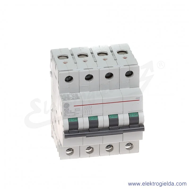 Wyłącznik nadprądowy G64B20 4P AC 6kA