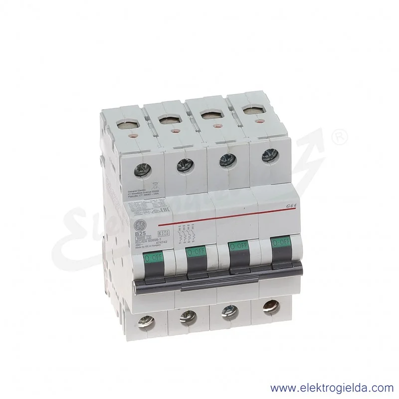Wyłącznik nadprądowy G64B25 4P AC 6kA
