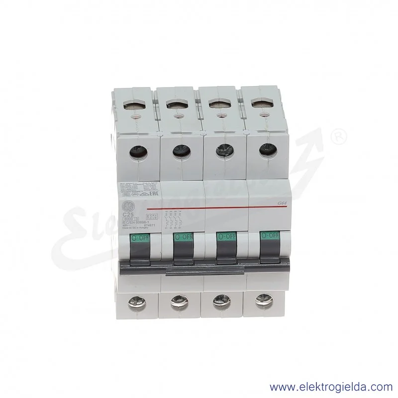 Wyłącznik nadprądowy G64C25 4P AC 6kA