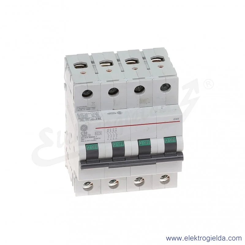 Wyłącznik nadprądowy G64C50 4P AC 6kA