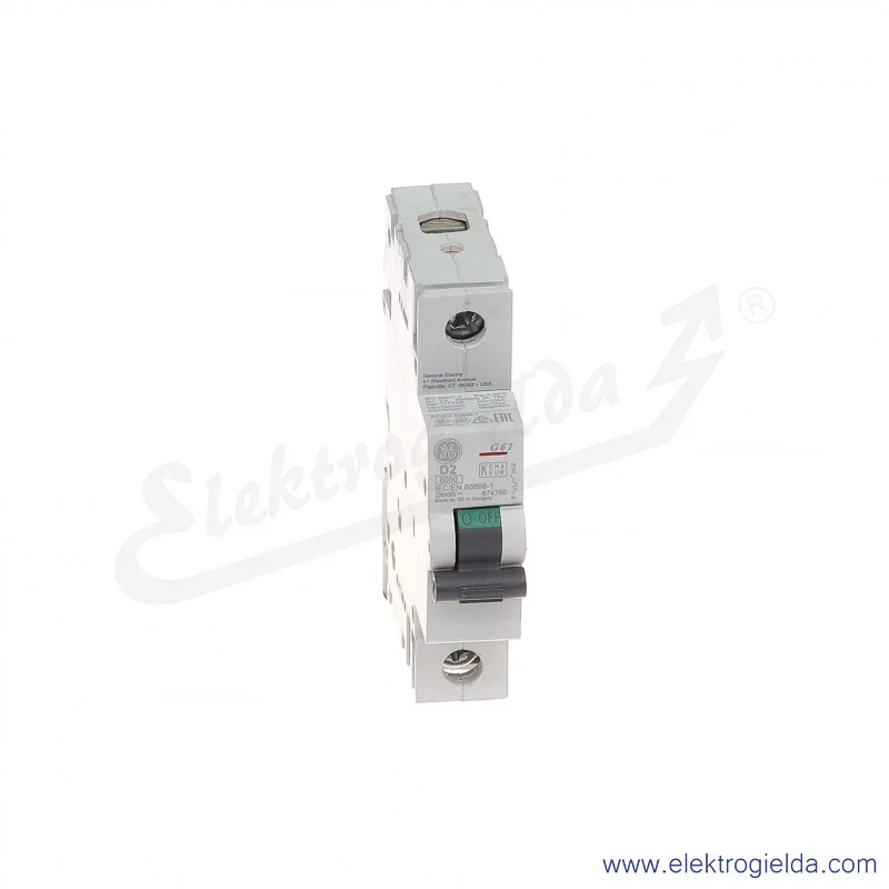 Wyłącznik nadprądowy G61D02 1P AC 6kA