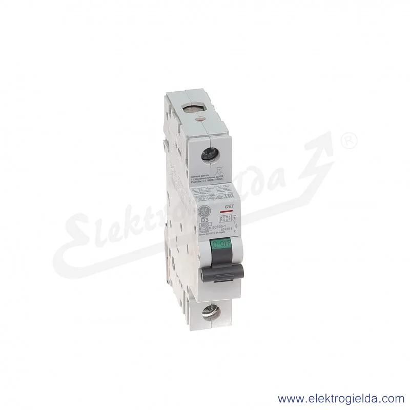 Wyłącznik nadprądowy G61D03 1P AC 6kA