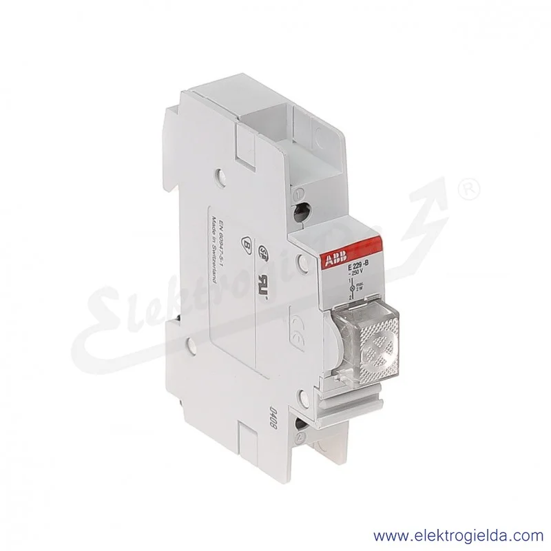 Lampka E229-B biała 230 V AC