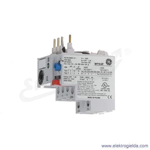 Przekaźnik termiczny MT03F 0.85...1.3 A