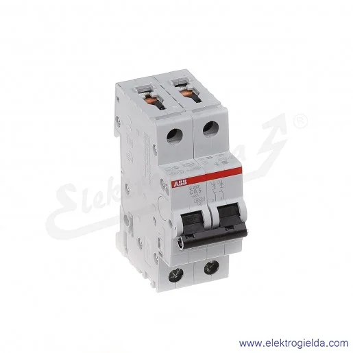 Wyłącznik nadprądowy S202-C0.5 2P C 0.5A AC 6kA