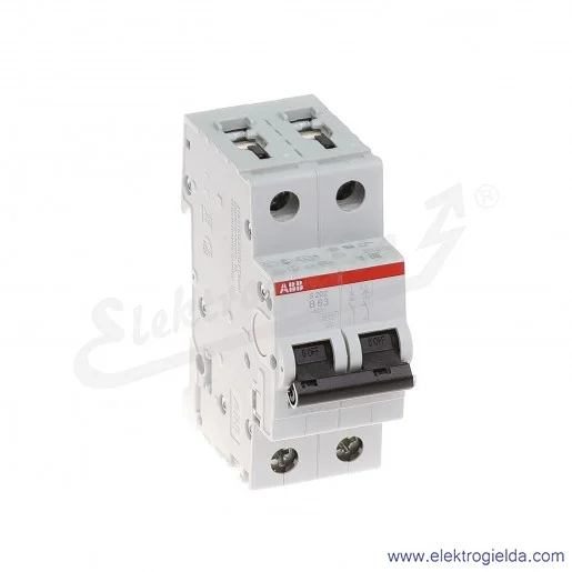Wyłącznik nadprądowy S202-B63 2P B 63A AC 6kA