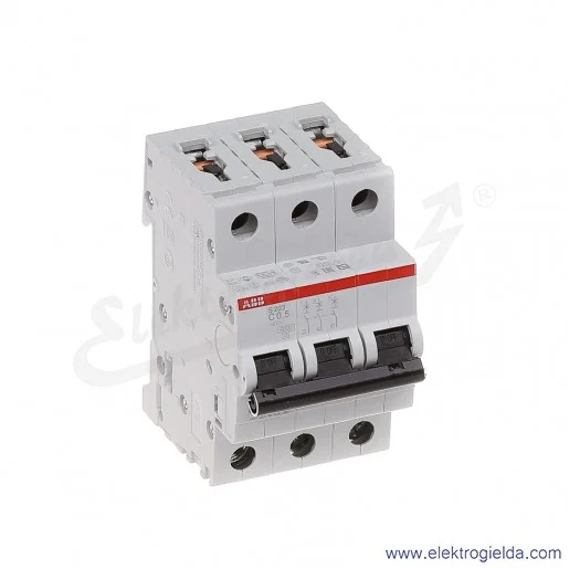 Wyłącznik nadprądowy S203-C0.5 3P C 0.5A AC 6kA