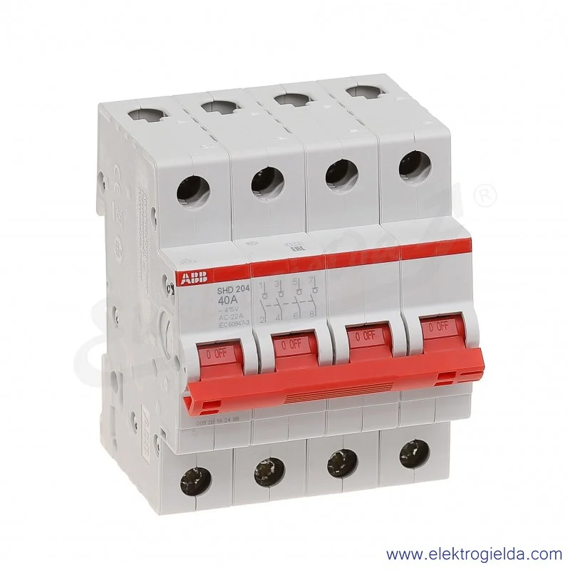 Rozłącznik główny SHD204/40 4P 40A