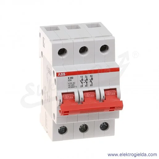 Rozłącznik główny E203/63A rd 3P 63A