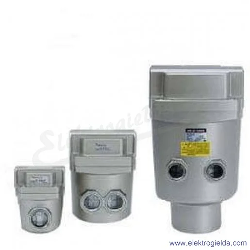 Filtr linii głównej AMF450C-F06, 2000 l/min, G3/4, 0.01 µm, pochłaniający zapachy, automatyczny spust