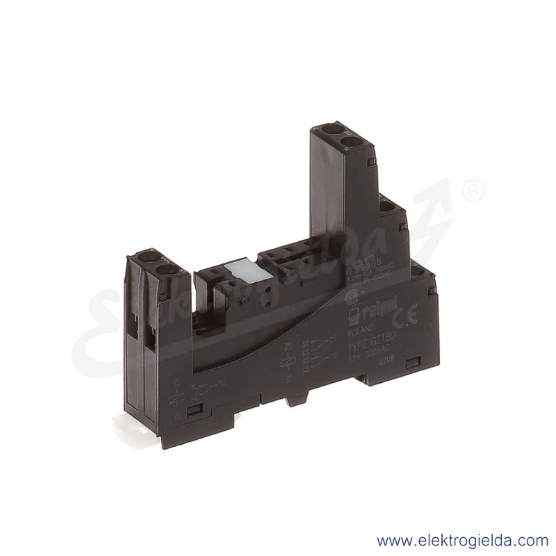Gniazdo wtykowe GZT80 czarne do przekaźników RM84, RM85, RM87L, RM87P Gniazdo wtykowe GZT80 czarne do przekaźników RM84, RM85, RM87L, RM87P