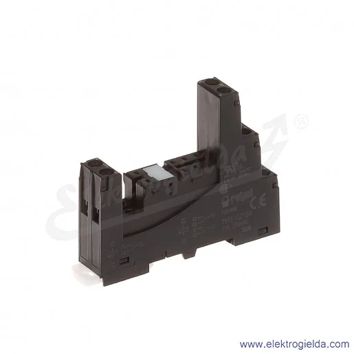Gniazdo wtykowe GZT80 czarne do przekaźników RM84, RM85, RM87L, RM87P Gniazdo wtykowe GZT80 czarne do przekaźników RM84, RM85, RM87L, RM87P