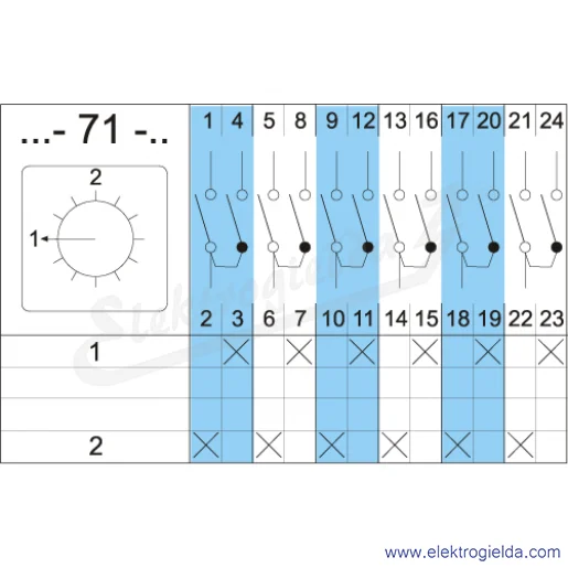 Schemat łączenia 4G16-71-U Schemat łączenia 4G16-71-U