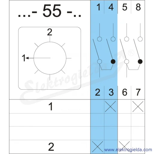 Schemat łączenia 4G25-55-U Schemat łączenia 4G25-55-U