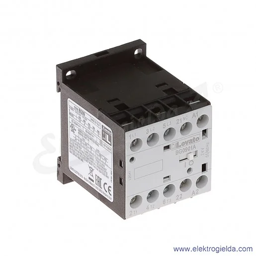 Stycznik BG0901A24 24VAC Ith 20A AC3/400V 4KW, 1NC Stycznik BG0901A24 24VAC Ith 20A AC3/400V 4KW, 1NC