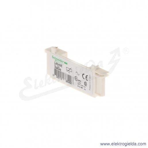 Moduł warystorowy przepięciowy LAD4VE, cewki 24..48V, LC1D09-38 Moduł warystorowy przepięciowy LAD4VE, cewki 24..48V, LC1D09-38