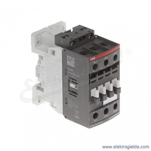 Stycznik AF26-30-00-14 250-500V AC/DC, 11KW/400V 26A AC-3, 45A AC-1, 3-polowy Stycznik AF26-30-00-14 250-500V AC/DC, 11KW/400V 26A AC-3, 45A AC-1, 3-polowy