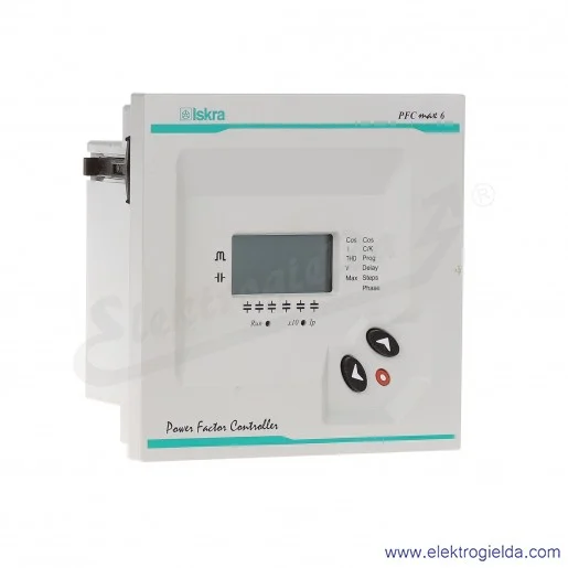Regulator mocy biernej PFCmax6, 6 wyjść przekaźnikowych Regulator mocy biernej PFCmax6, 6 wyjść przekaźnikowych