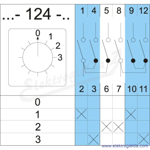 Schemat łączenia 4G10-124-U Schemat łączenia 4G10-124-U