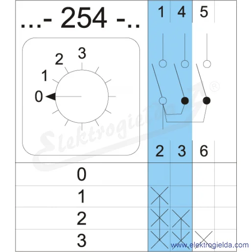 Schemat łączenia 4G10-254-PK Schemat łączenia 4G10-254-PK