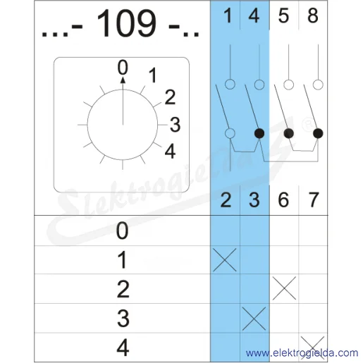 Schemat łączenia 4G16-109-U Schemat łączenia 4G16-109-U