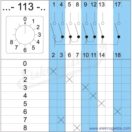 Schemat łączenia 4G16-113-U Schemat łączenia 4G16-113-U