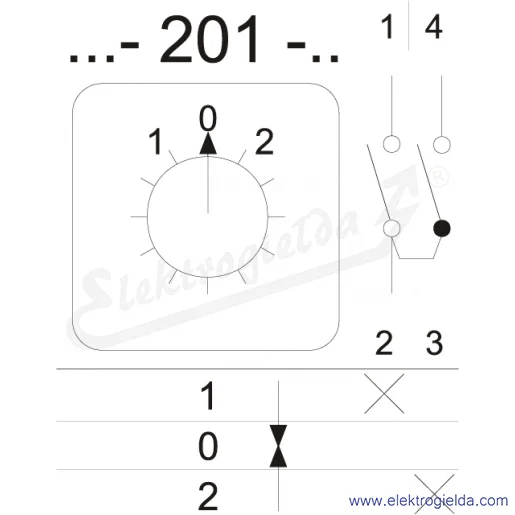 Schemat łączenia 4G16-201-PK Schemat łączenia 4G16-201-PK