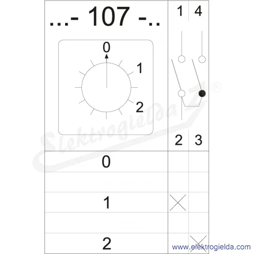 Schemat łączenia 4G25-107-PK Schemat łączenia 4G25-107-PK