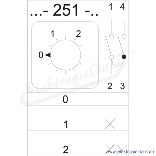 Schemat łączenia 4G25-251-PK Schemat łączenia 4G25-251-PK