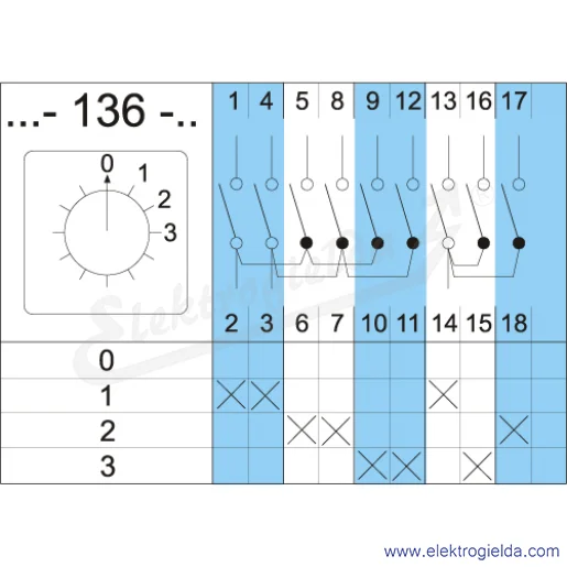 Schemat łączenia 4G63-136-U Schemat łączenia 4G63-136-U