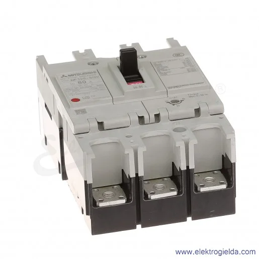 Wyłącznik kompaktowy 254914, NF125-SGV, 3P, 56-80A, 36kA, AC440V Wyłącznik kompaktowy 254914, NF125-SGV, 3P, 56-80A, 36kA, AC440V