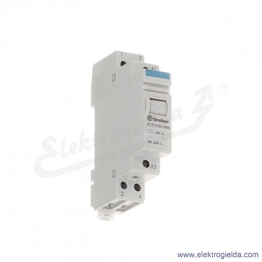 Przekaźnik monostabilny 22.23.9.024.4000 1Z+1R 20A 24V DC modułowy Przekaźnik monostabilny 22.23.9.024.4000 1Z+1R 20A 24V DC modułowy