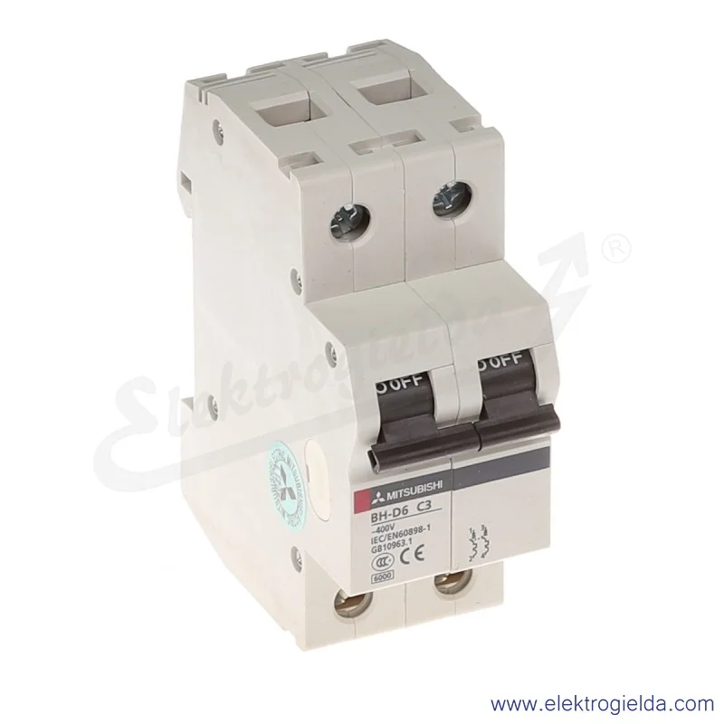 Wyłącznik instalacyjny 247737, BH-D6, 2P, 3A, TYP C Wyłącznik instalacyjny 247737, BH-D6, 2P, 3A, TYP C