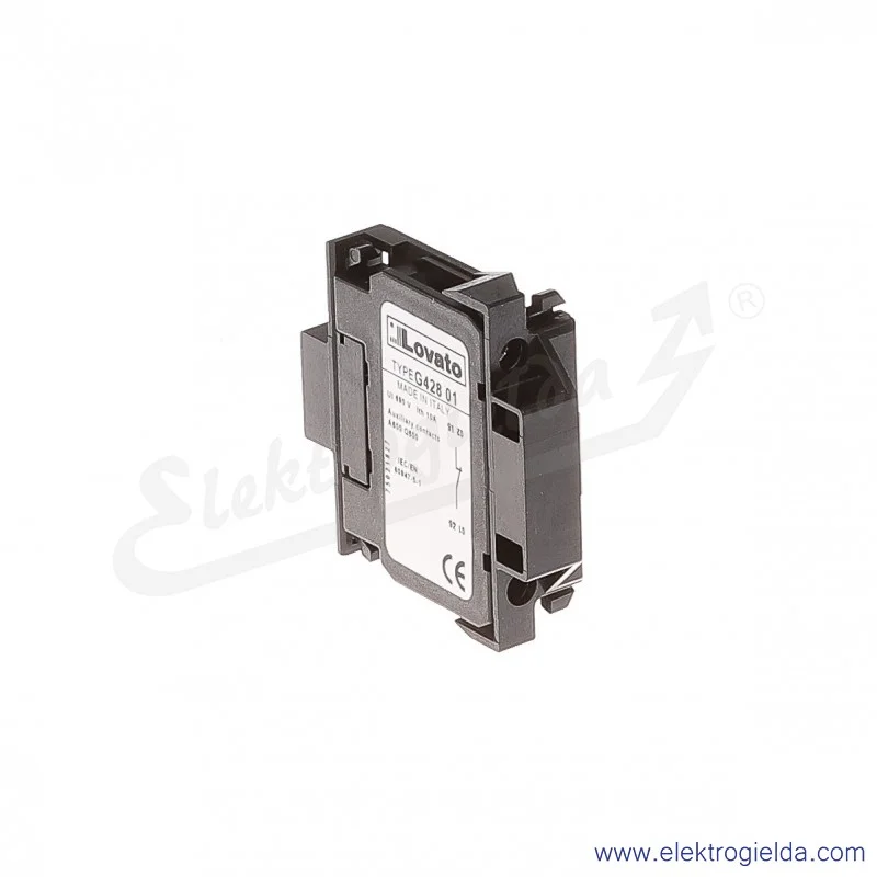 Styk pomocniczy 11G42801, 1NC, montaż z boku, do styczników BF Styk pomocniczy 11G42801, 1NC, montaż z boku, do styczników BF