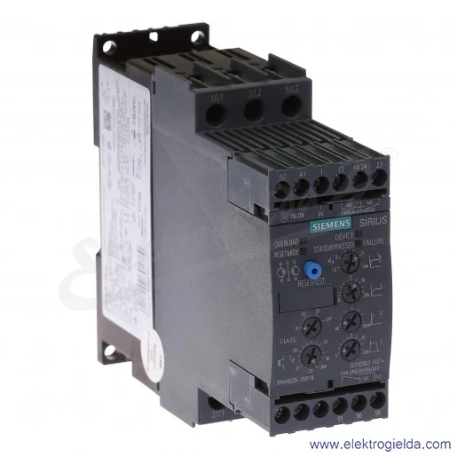 Softstart 3RW4028-1BB14 38A, 18.5KW/400V, AC 200-480V, AC/DC 110-230V, ROZMIAR S0 Softstart 3RW4028-1BB14 38A, 18.5KW/400V, AC 200-480V, AC/DC 110-230V, ROZMIAR S0