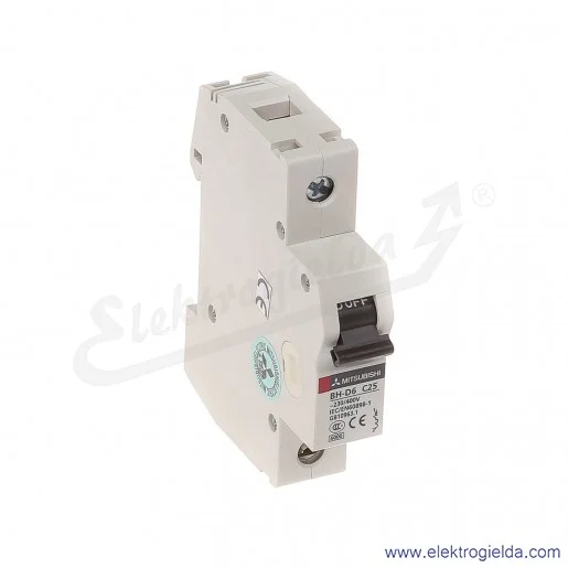 Wyłącznik instalacyjny 247657, BH-D6, 1P, 25A, TYP C Wyłącznik instalacyjny 247657, BH-D6, 1P, 25A, TYP C