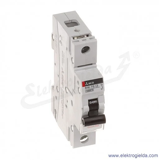 Wyłącznik instalacyjny 291956, BHW-T10, 1P, 3A, TYP C Wyłącznik instalacyjny 291956, BHW-T10, 1P, 3A, TYP C