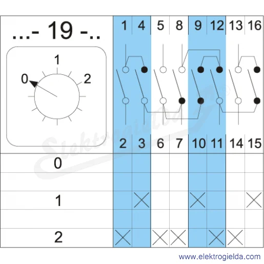 Schemat łączenia 4G10-19-PK Schemat łączenia 4G10-19-PK