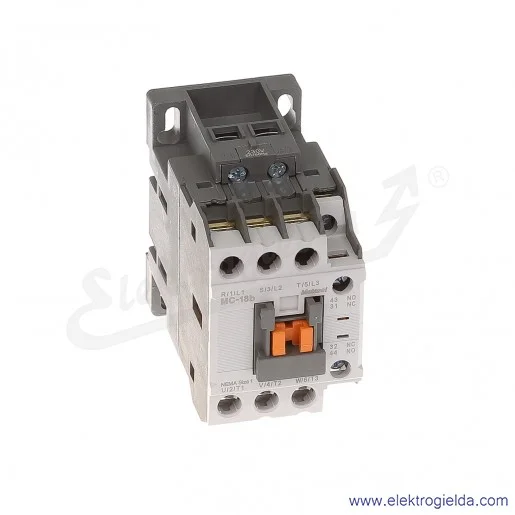 Stycznik MC-18B, 7,5KW, 230VAC, 1Z1R, metasol Stycznik MC-18B, 7,5KW, 230VAC, 1Z1R, metasol