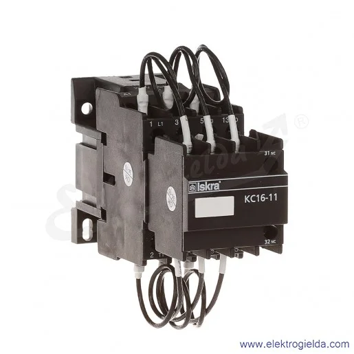 Stycznik kompensacji mocy biernej, 16,7kVar, 230VAC 50/60Hz Stycznik kompensacji mocy biernej, 16,7kVar, 230VAC 50/60Hz