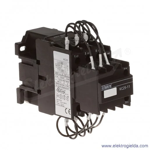 Stycznik do kompensacji mocy biernej KC25-11, 25,kVar, 230VAC Stycznik do kompensacji mocy biernej KC25-11, 25,kVar, 230VAC